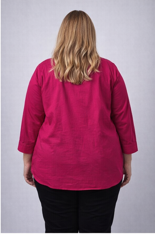 Women’s Premium Soft Cotton Layered Top – Elegant Attached Inner Style (XXL to 9XL)