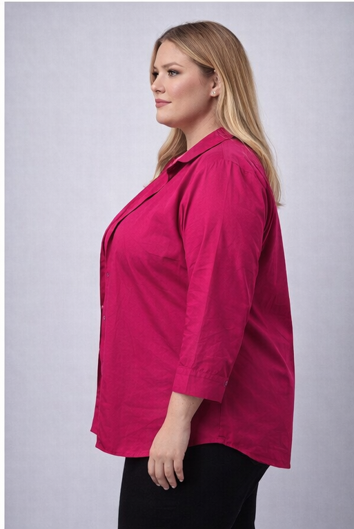 Women’s Premium Soft Cotton Layered Top – Elegant Attached Inner Style (XXL to 9XL)