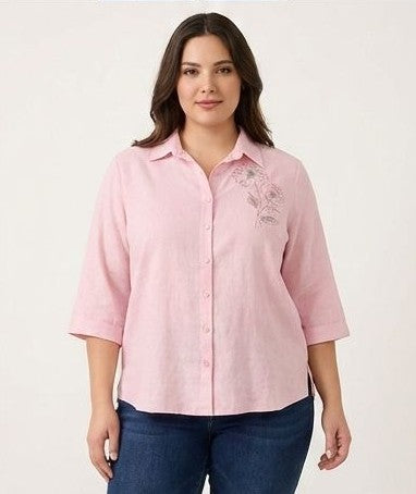 Premium Imported Lycra Embroidered Shirt
